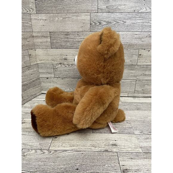 Vintage Fairview Brown Bear Plush Stuffed Animal with Flocked Nose 15” Teddy - Picture 4 of 8